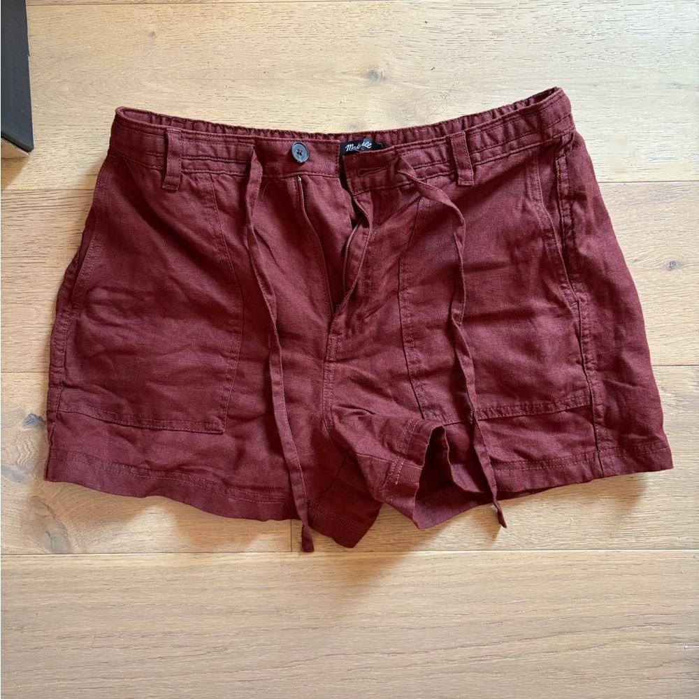 Madewell Women's Dark Red Cargo Shorts